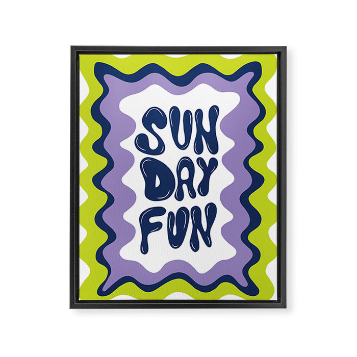 Sunday-Fun Framed Canvas Print Gallery Image 1