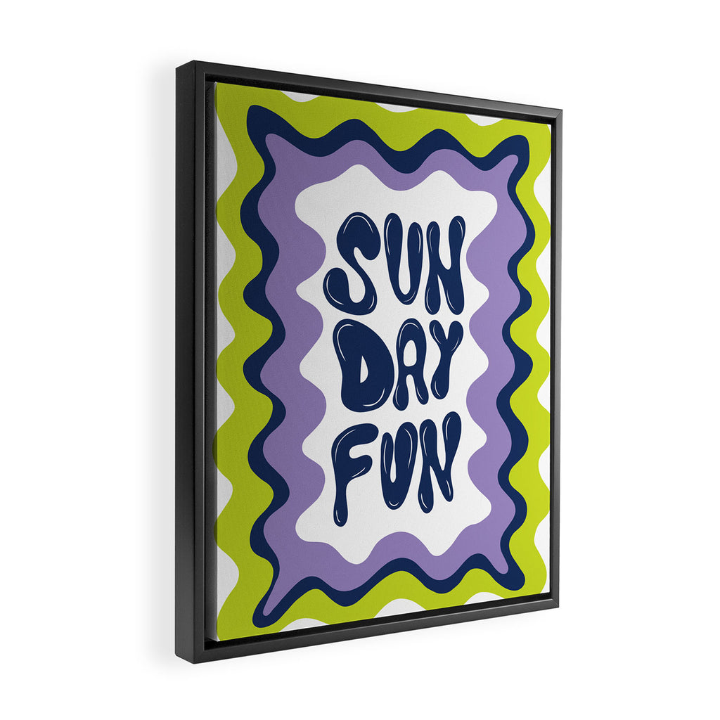Sunday-Fun Framed Canvas Print Gallery Image 2