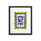 Sunday-Fun Framed Art Print Gallery Image 5