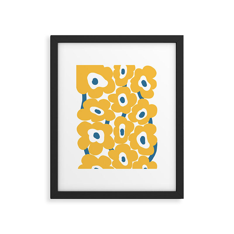 sunny flower land  Framed Art Print Gallery Image 5