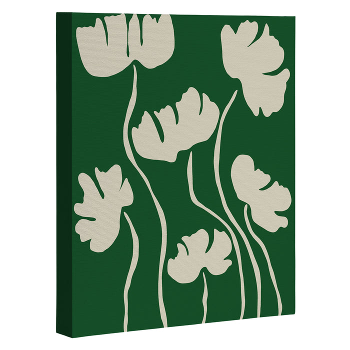 The magical Green floral Canvas Print Gallery Image 1