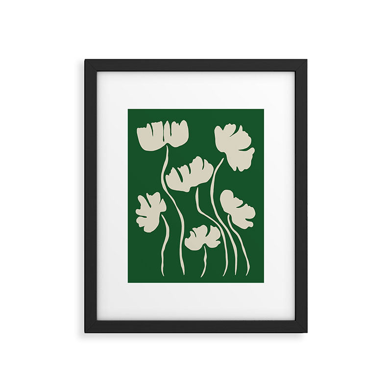 The magical Green floral Framed Art Print Gallery Image 5