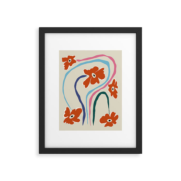 The string flower Framed Art Print Gallery Image 1
