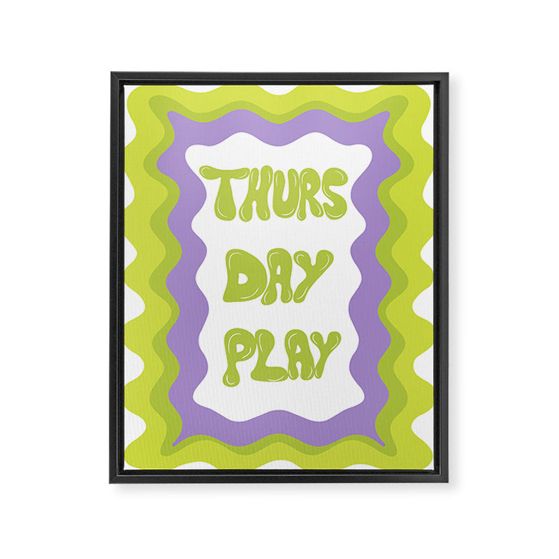 Thursday-Play Framed Canvas Print Gallery Image 6