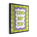 Thursday-Play Framed Canvas Print Gallery Image 2