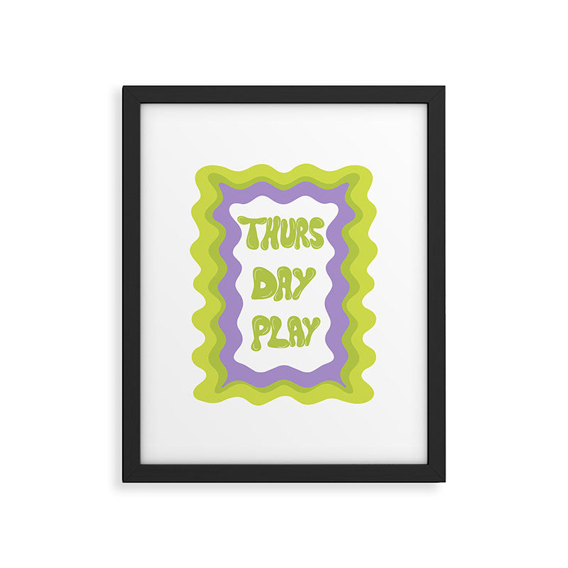 Thursday-Play Framed Art Print Gallery Image 5