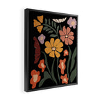TROPICAL floral night Framed Canvas Print Gallery Image 2