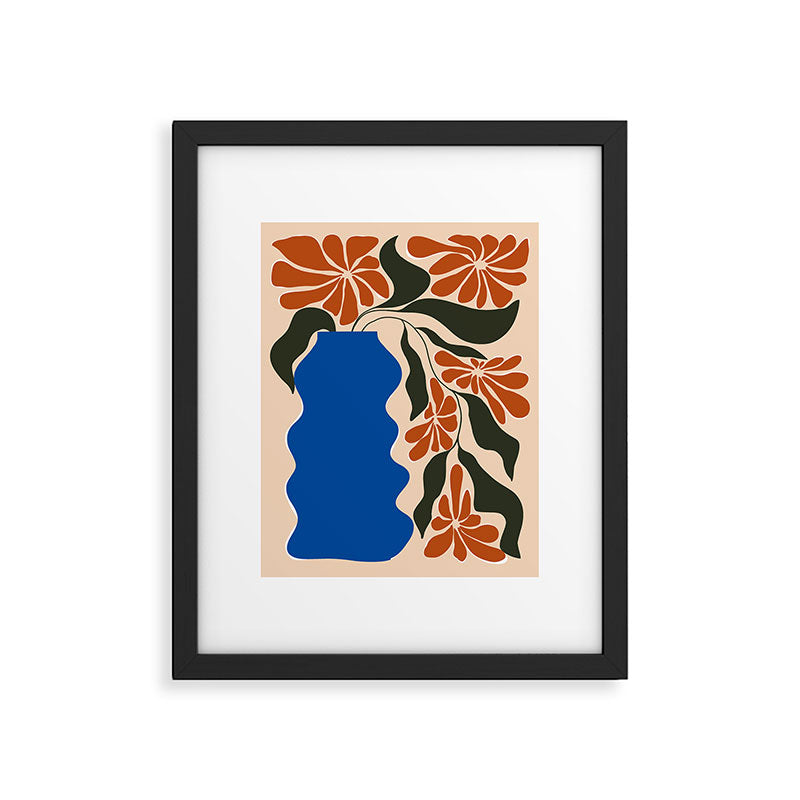 Tropical flower pot Framed Art Print Gallery Image 5