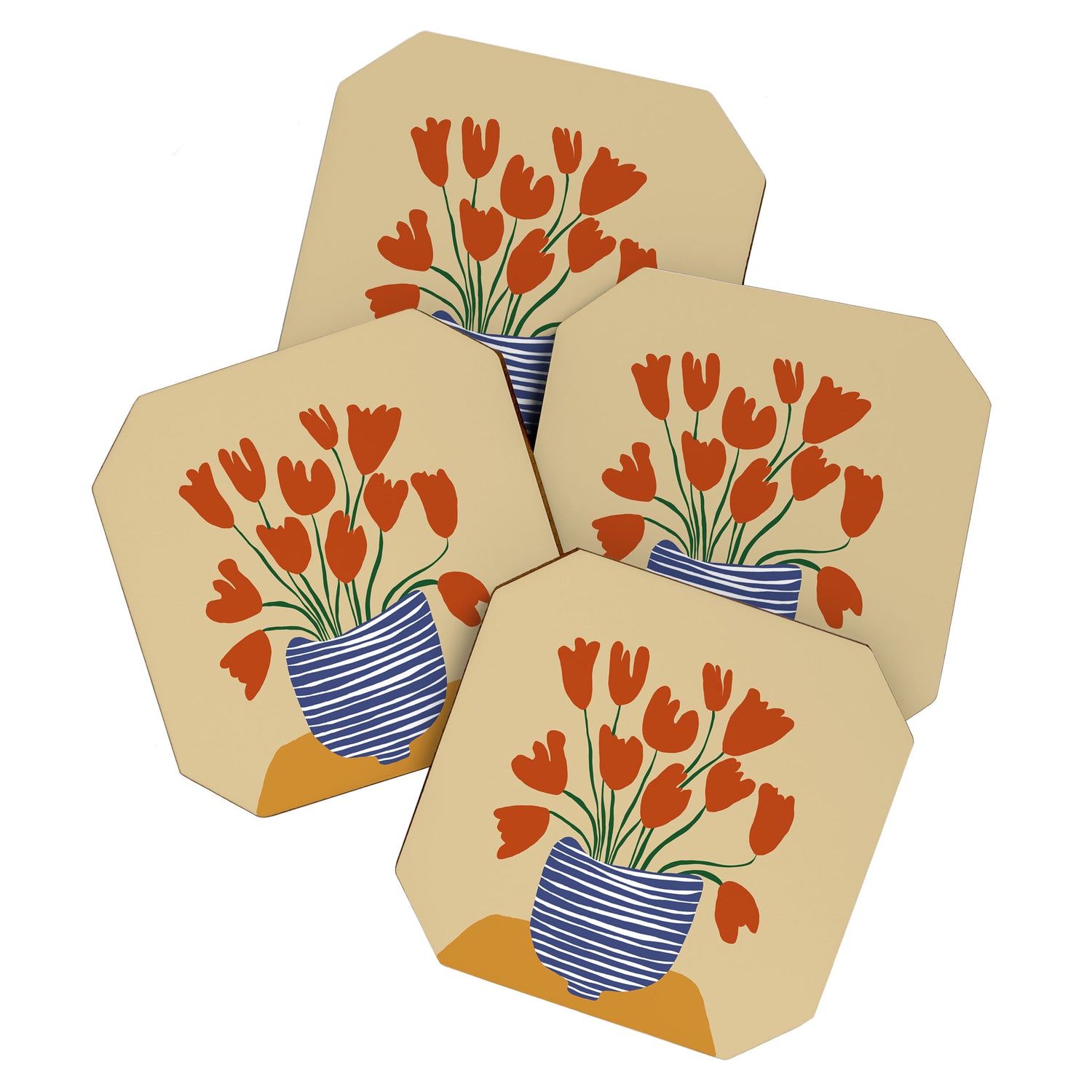 Tulip pot Coaster Gallery Image 1