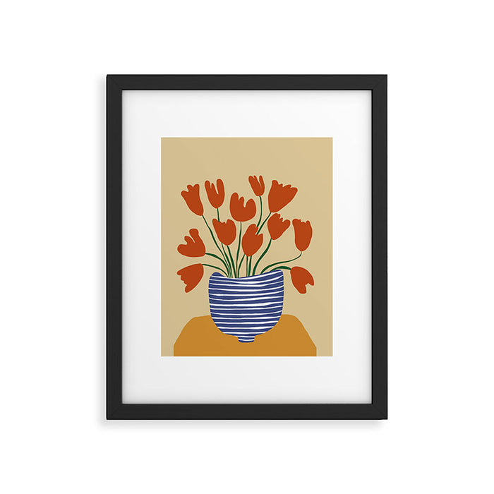 Tulip pot Framed Art Print Gallery Image 1