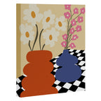 Two blooming pottery   Canvas Print Gallery Image 3