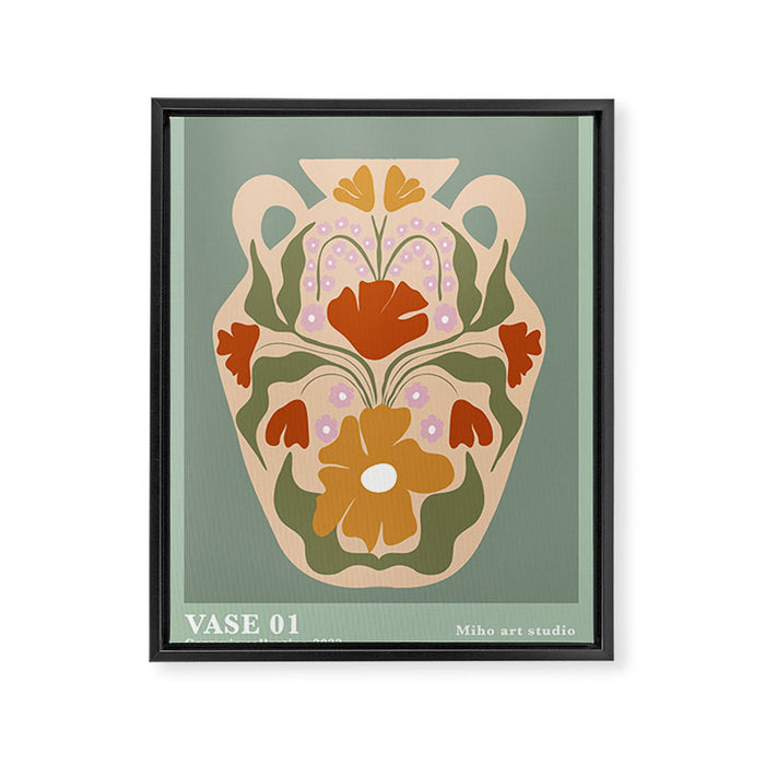 Vase 1 Framed Canvas Print Gallery Image 1