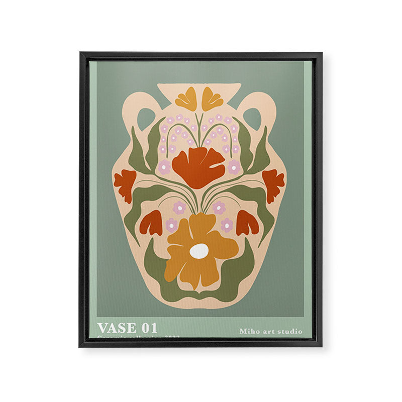 Vase 1 Framed Canvas Print Gallery Image 6