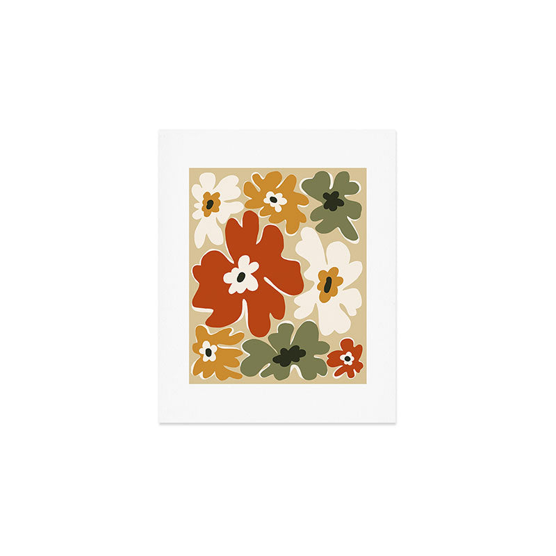 VINTAGE floral house  Art Print Gallery Image 1