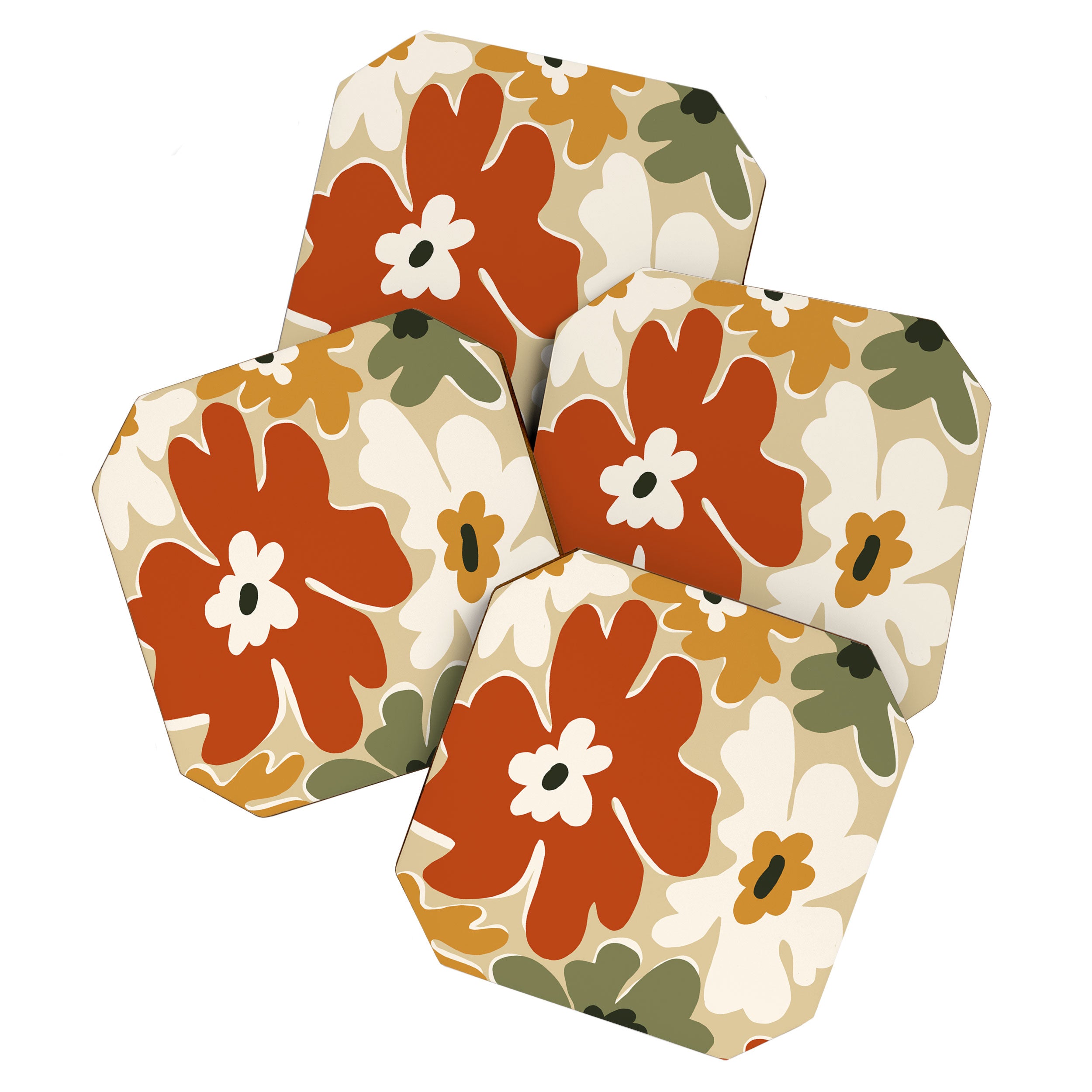 VINTAGE floral house  Coaster Gallery Image 1