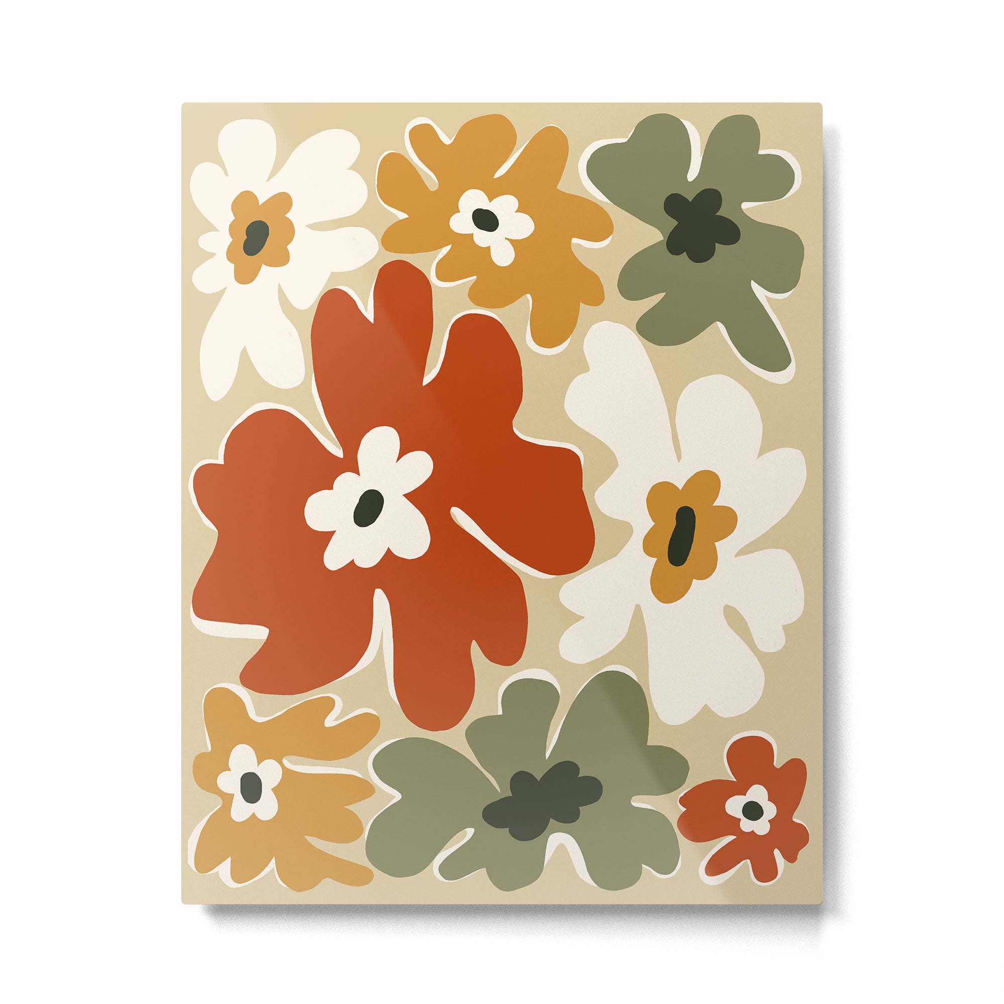 VINTAGE floral house  Metal Print Gallery Image 4