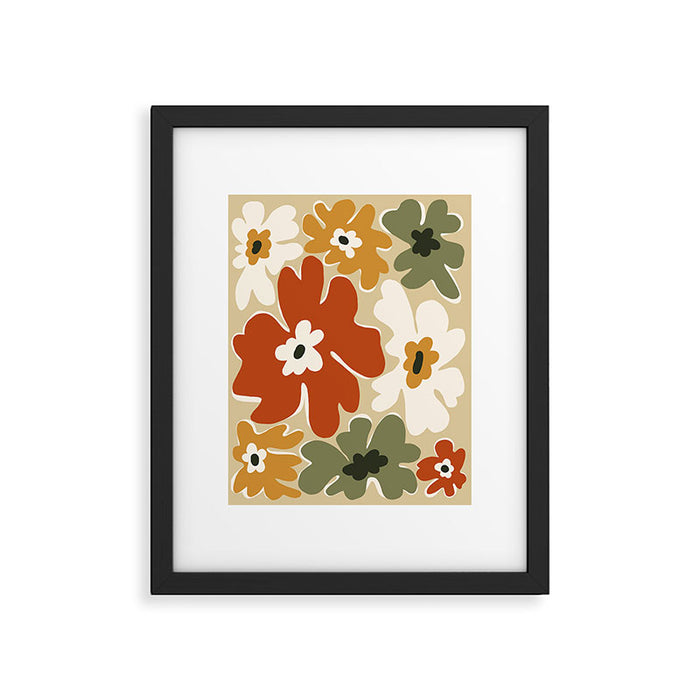 VINTAGE floral house  Framed Art Print Gallery Image 1