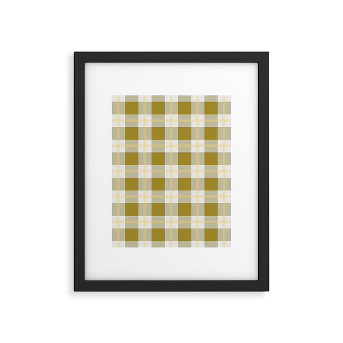 vintage gingham style   Framed Art Print Gallery Image 1