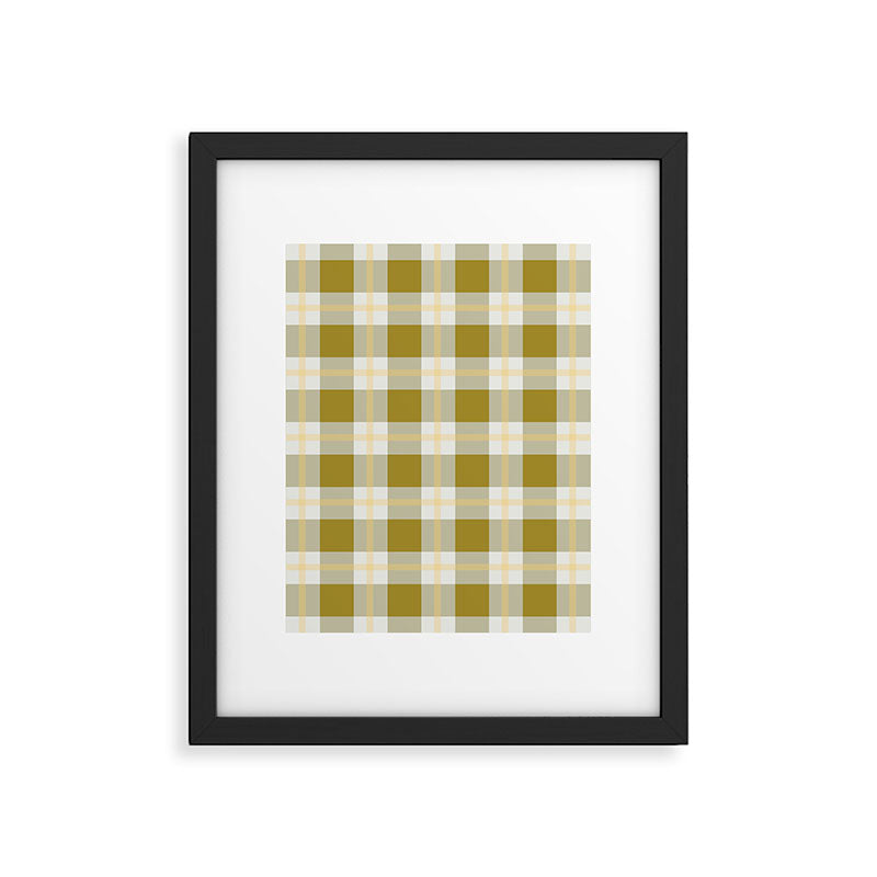 vintage gingham style   Framed Art Print Gallery Image 6