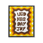 Wednesday- joy Framed Canvas Print Gallery Image 6