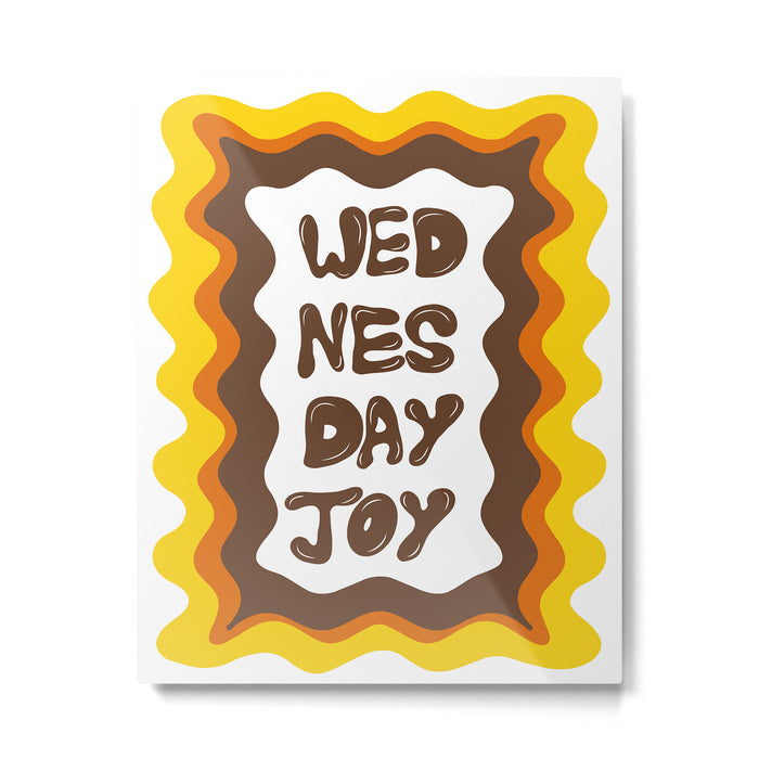 Wednesday- joy Metal Print Gallery Image 1