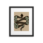 wild and free green anaconda  Framed Art Print Gallery Image 5