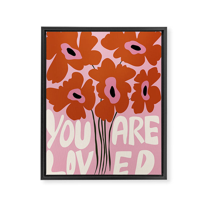 You Are Loved Framed Canvas Print Gallery Image 1