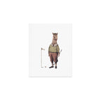 Alpaca Golf Club Art Print Gallery Image 1