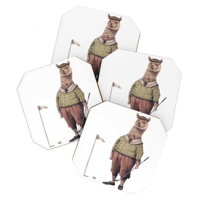 Alpaca Golf Club Coaster Gallery Image 1