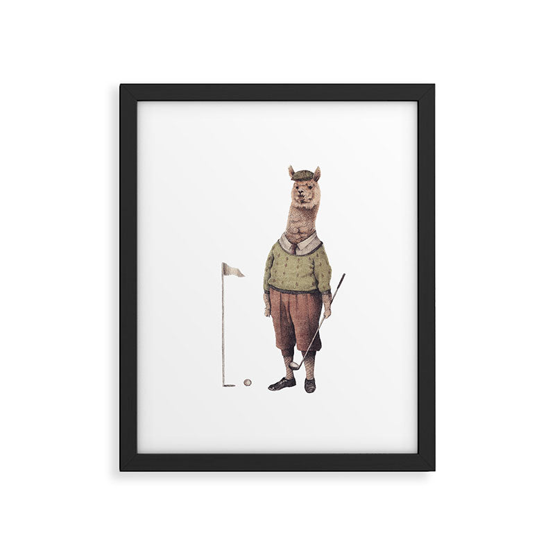 Alpaca Golf Club Framed Art Print Gallery Image 5