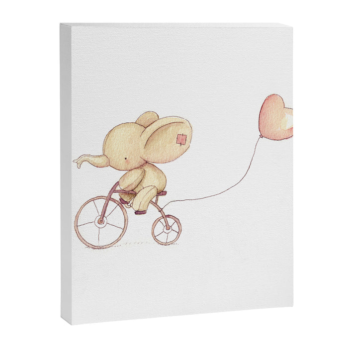 Elephant riding his bike Canvas Print Gallery Image 1