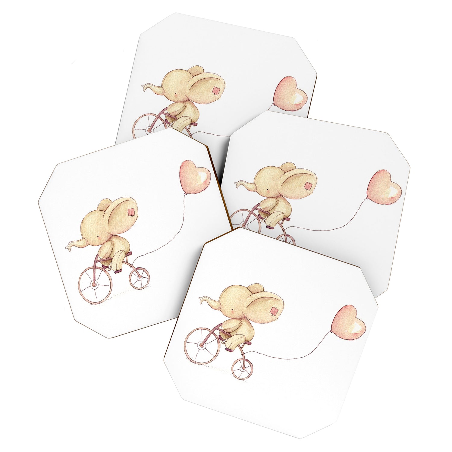 Elephant riding his bike Coaster Gallery Image 1