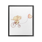 Elephant riding his bike Framed Canvas Print Gallery Image 8
