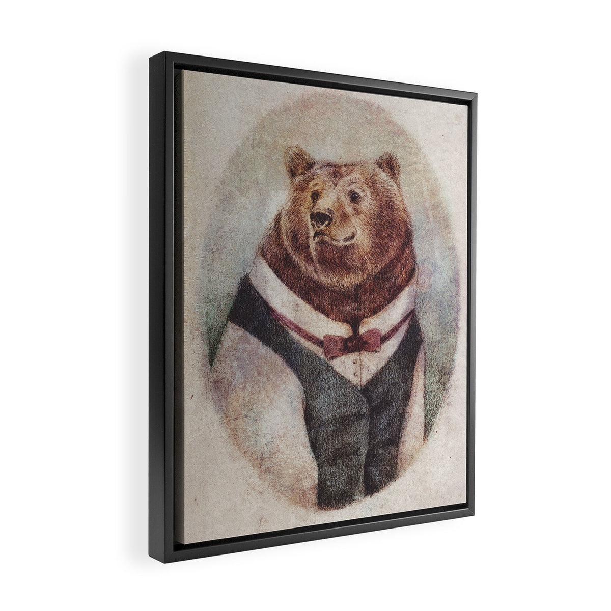 Old Gentleman Framed Canvas Print Gallery Image 2