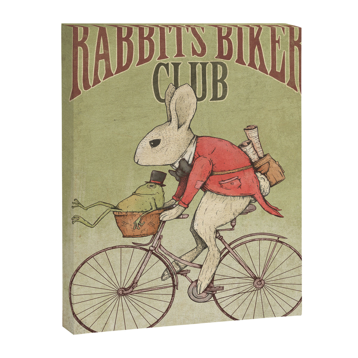 Rabbits Biker Club Canvas Print Gallery Image 6