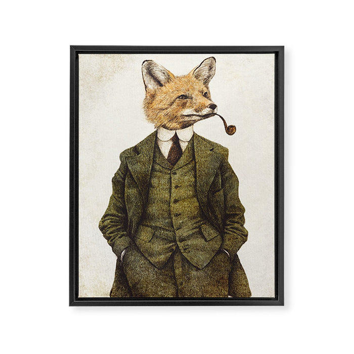 The Fox Framed Canvas Print Gallery Image 1