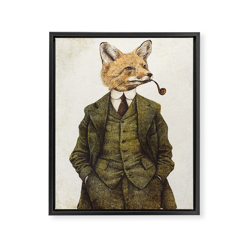 The Fox Framed Canvas Print Gallery Image 6