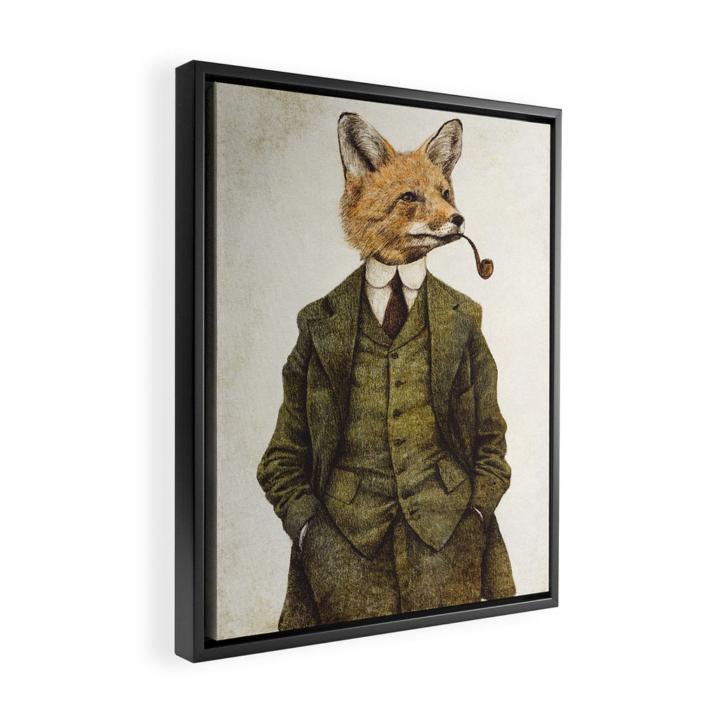 The Fox Framed Canvas Print Gallery Image 2
