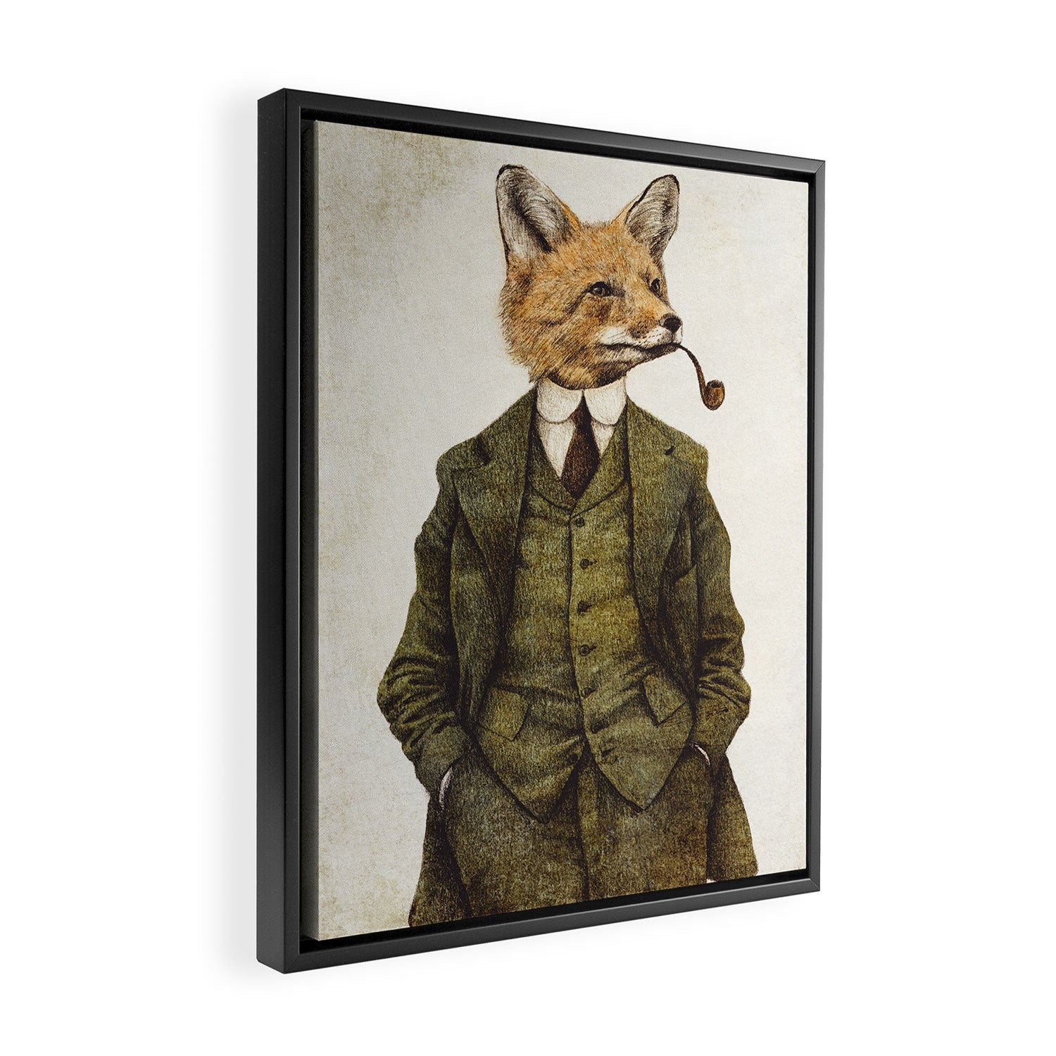 The Fox Framed Canvas Print Gallery Image 2