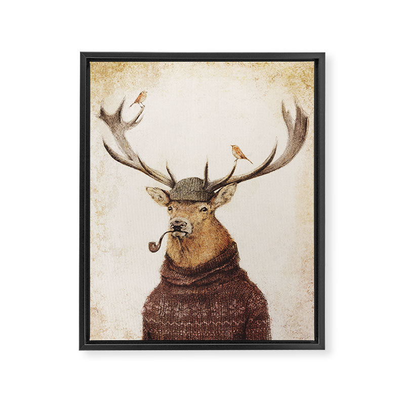 Thinking Wild Framed Canvas Print Gallery Image 6