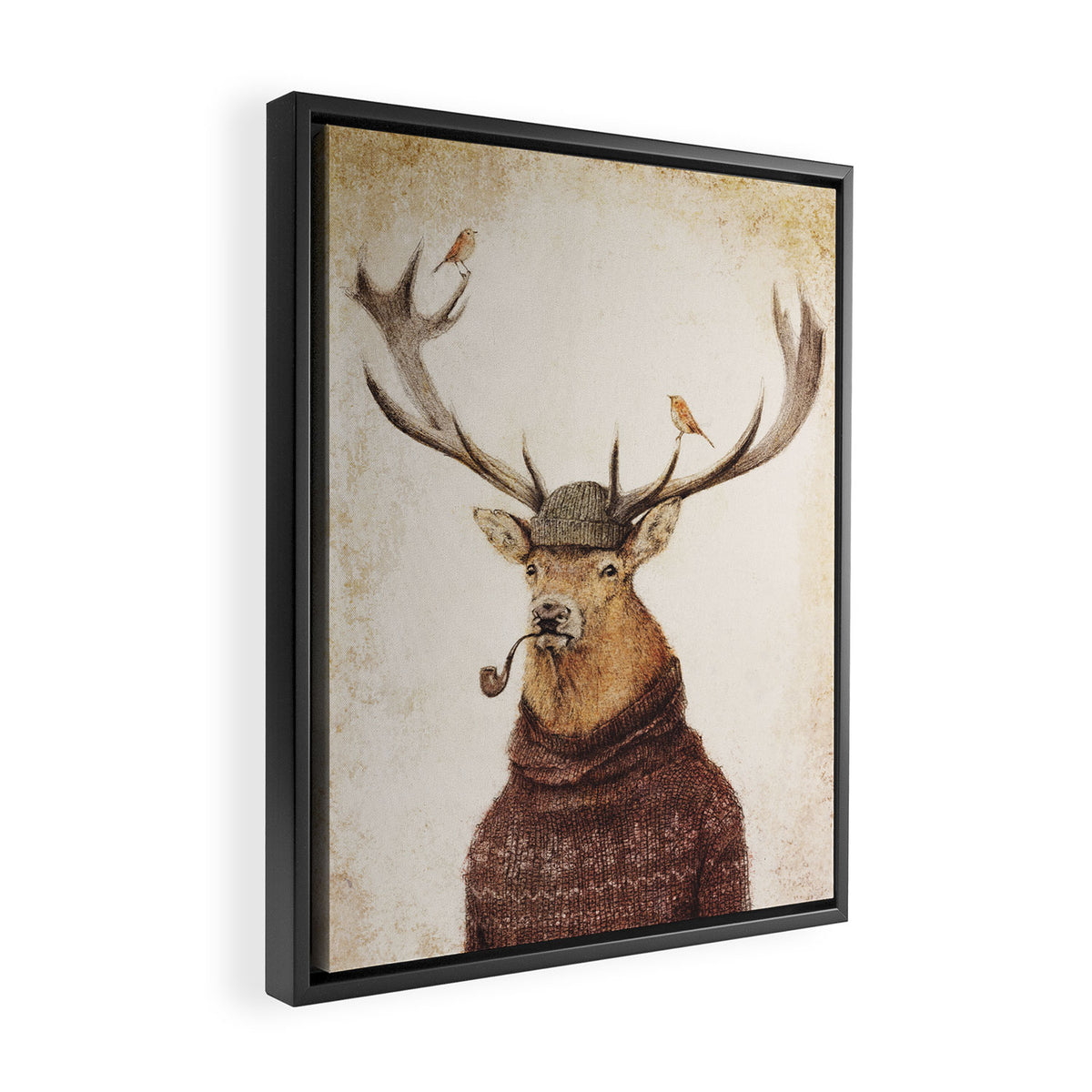Thinking Wild Framed Canvas Print Gallery Image 2