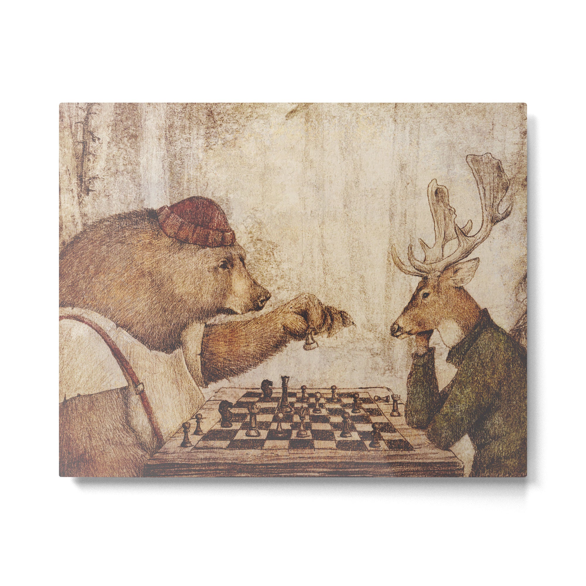 Wild Chess Metal Print Gallery Image 4