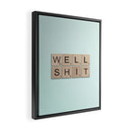 Well Shit Framed Canvas Print Gallery Image 2