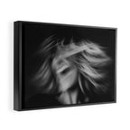 SelfPortrait BW Framed Canvas Print Gallery Image 2