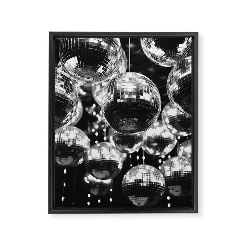 Shiny Disco Balls Framed Canvas Print Gallery Image 6