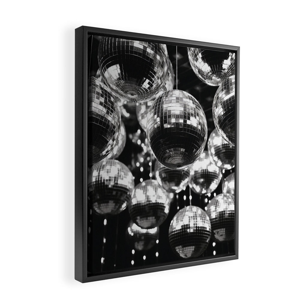 Shiny Disco Balls Framed Canvas Print Gallery Image 2