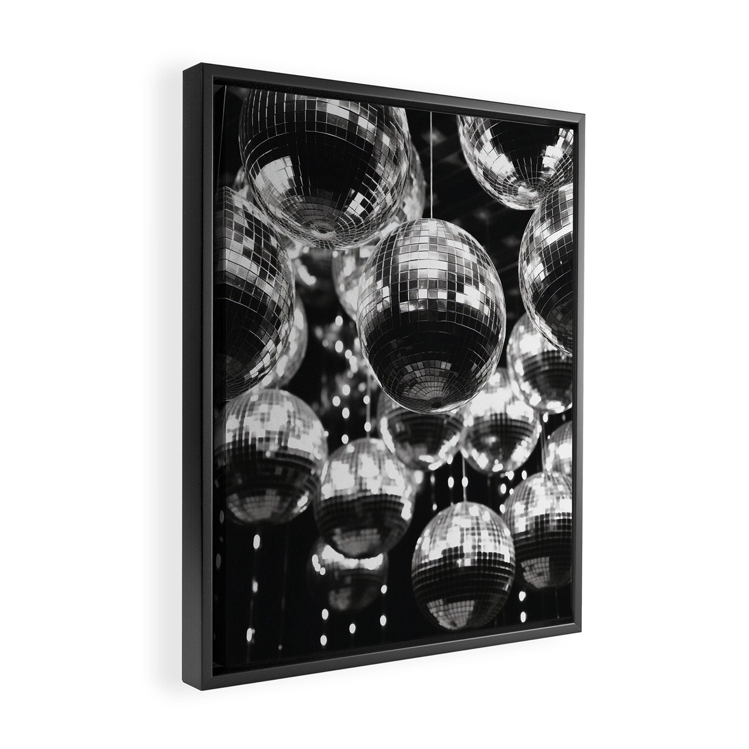 Shiny Disco Balls Framed Canvas Print Gallery Image 2