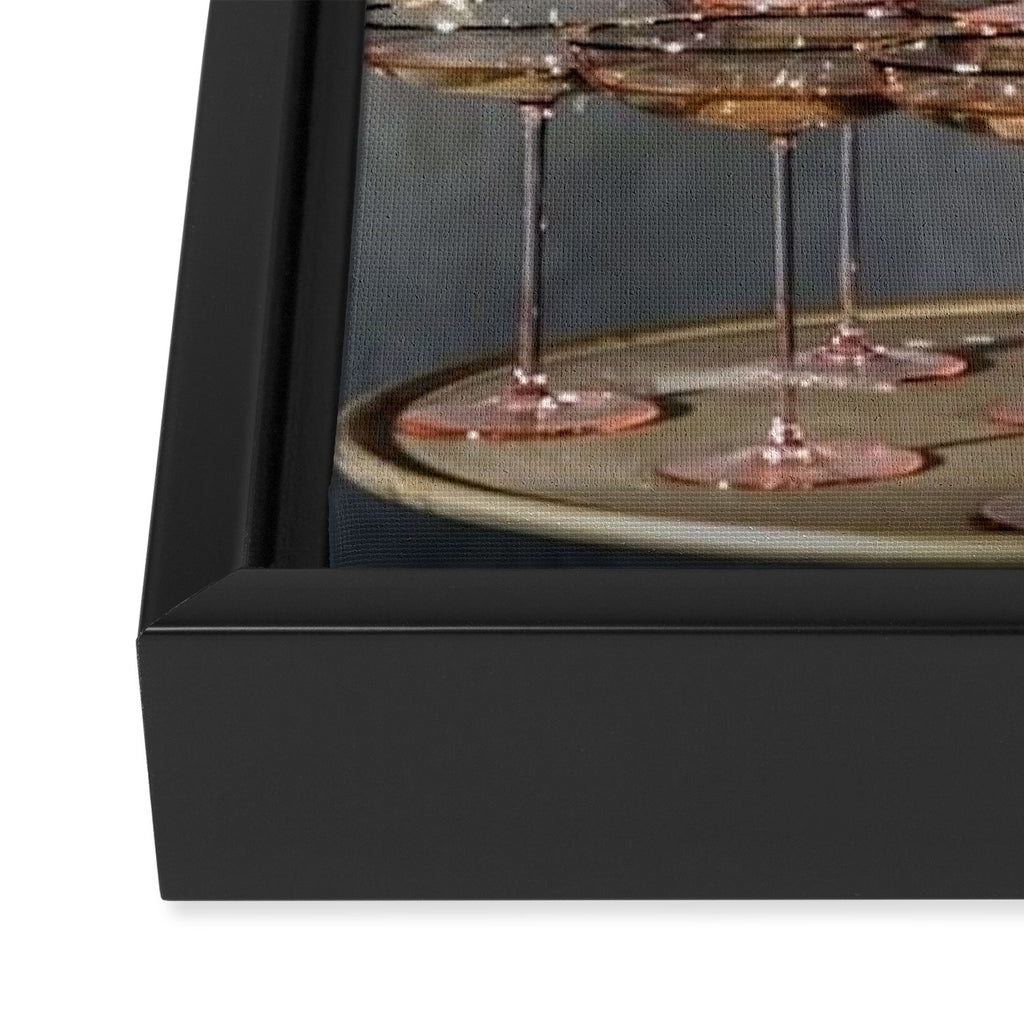 champagne supernova Framed Canvas Print Gallery Image 3