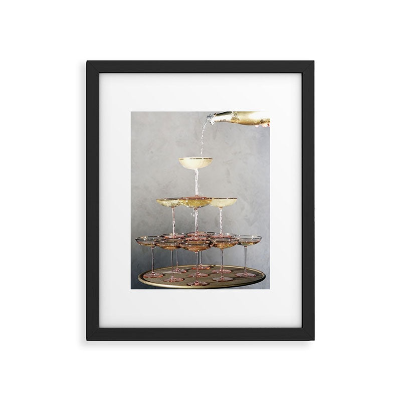 champagne supernova Framed Art Print