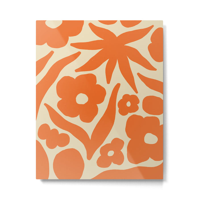 Floral eight Metal Print Gallery Image 1